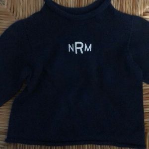 Baby sweater with NRM monogram